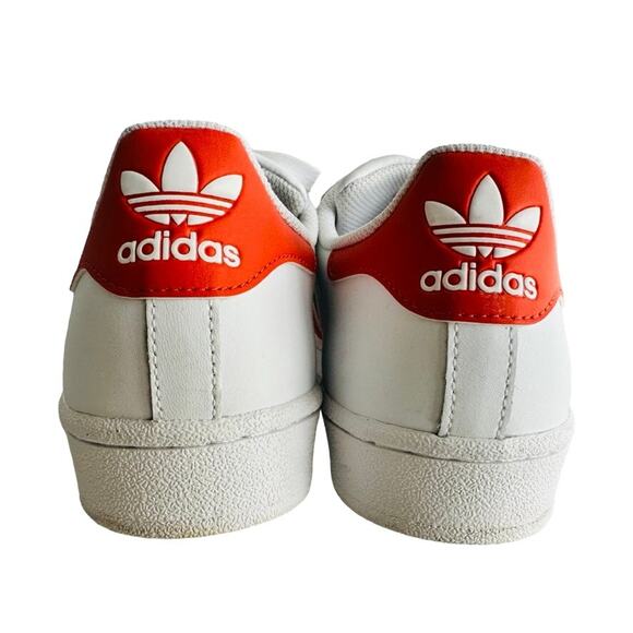 Adidas Superstar RARE White Orange Men\'s Size 8.5 #G27807 Shell Toe Pristine! main image 7